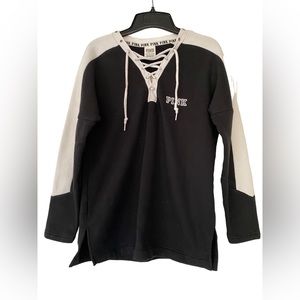 PINK Black Hoodie - Size XS